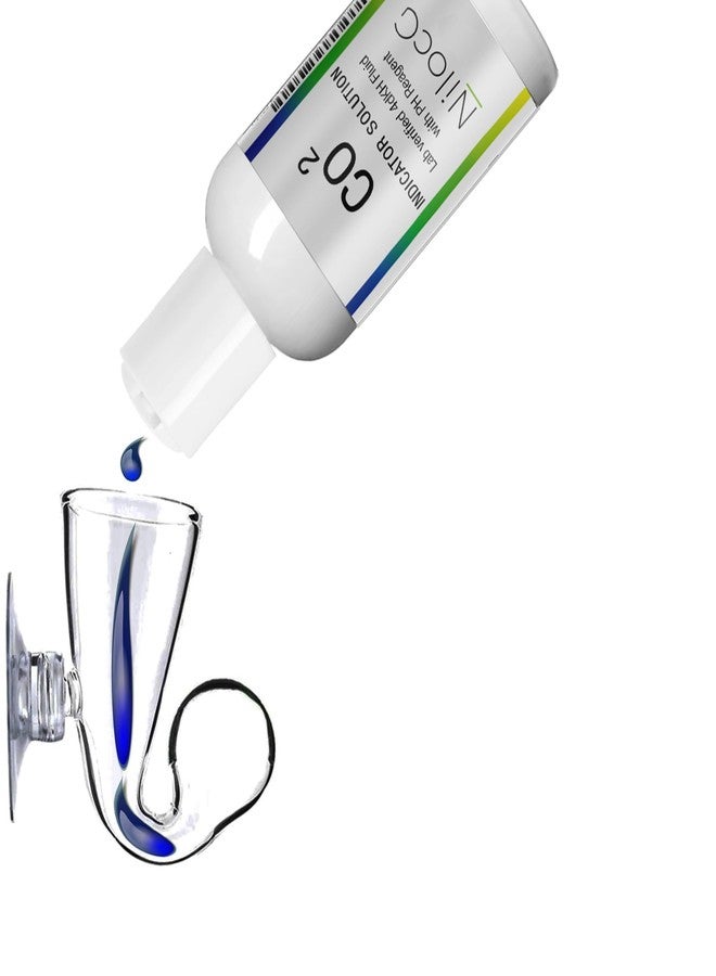 NilocG Aquatics Glass CO2 Drop Checker - CO2 Monitor Kit for Aquarium Tank - Functional and Reliable - Transparent Drop Checker, 4dkh/pH Reagent Solution and Suction Cup - Image 5